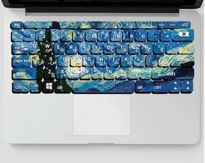 Keyboard key stickers