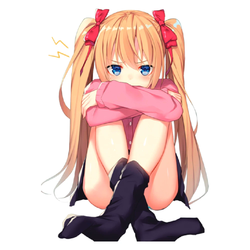 Pissed off anime girl