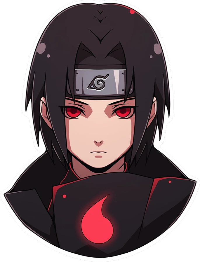 Itachi Uchiha Red Eyes