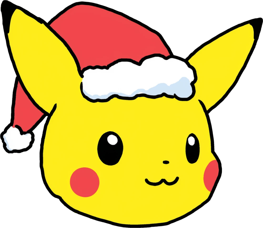 Pikachu Santa Hat