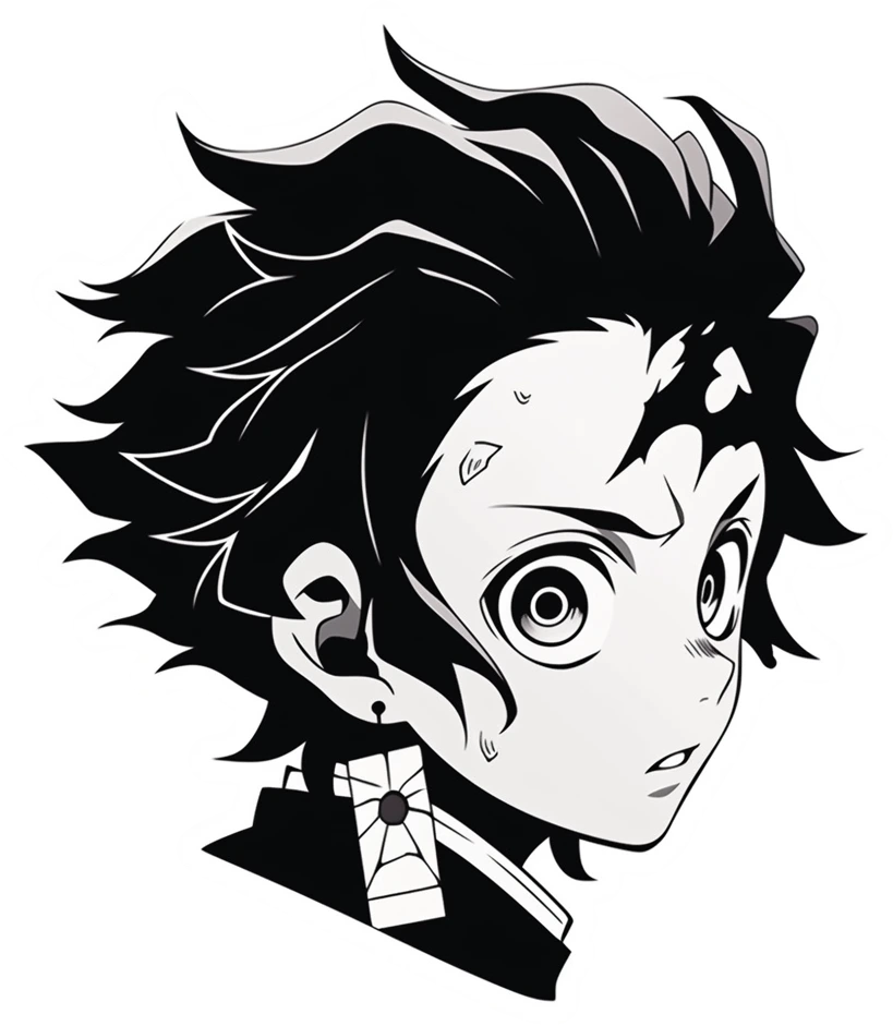 Tanjiro Black & White