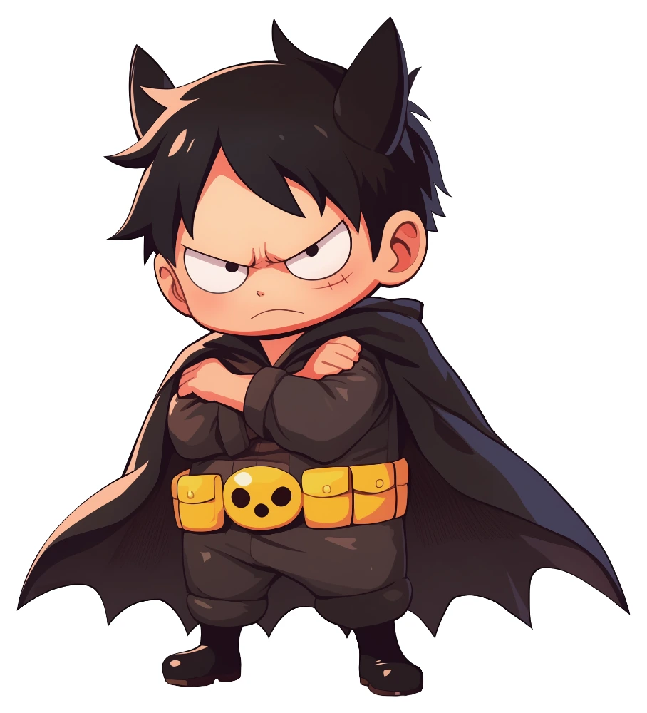 Chibi Luffy Batman